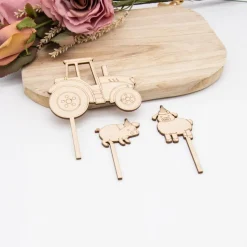 Caketopper Traktor –  Kuchenaufsatz für Geburtstage & Babypartys
