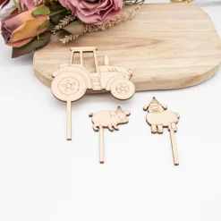 Caketopper Traktor –  Kuchenaufsatz für Geburtstage & Babypartys