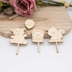 Caketopper Waldtiere –  Kuchenaufsatz für Geburtstage & Babypartys