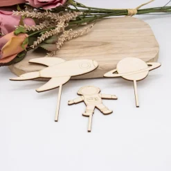Caketopper Weltraum –  Kuchenaufsatz für Geburtstage & Partys