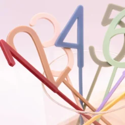 Caketopper Zahl Geburtstag aus Acryl Kindergeburtstag Kuchendeko - Kuchenstecker Bunt Baby Tortenstecker Geburtstagsdeko