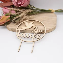 Caketopper Zur Taufe –  Kuchenaufsatz für Geburtstage & Partys
