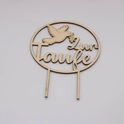 Caketopper Zur Taufe –  Kuchenaufsatz für Geburtstage & Partys