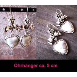 Charivari , Kette, Ohrringe fürs Dirndl, Dirnd- Schmuck, Herz