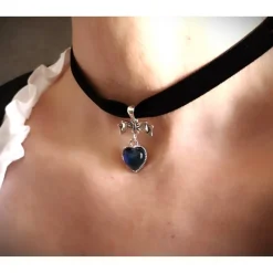 Charivari , Kette, Ohrringe fürs Dirndl, Dirnd- Schmuck, Glasherz