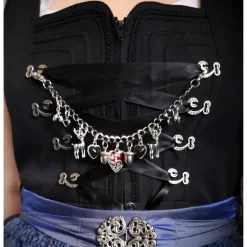 Charivari , Kette, Ohrringe fürs Dirndl, Dirnd- Schmuck, Herzen