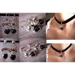 Charivari , Kette, Ohrringe fürs Dirndl, Dirnd- Schmuck, Herzen