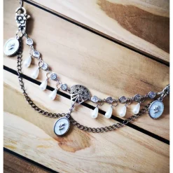 Charivari ,  Ohrringe fürs Dirndl, Dirnd- Schmuck, weiss