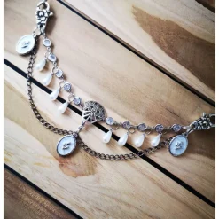 Charivari ,  Ohrringe fürs Dirndl, Dirnd- Schmuck, weiss