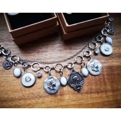 Charivari ,  Schmuckset fürs Dirndl, Dirnd- Schmuck, weiss