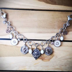 Charivari ,  Schmuckset fürs Dirndl, Dirnd- Schmuck, weiss