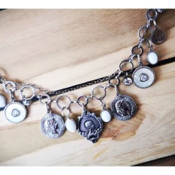 Charivari ,  Schmuckset fürs Dirndl, Dirnd- Schmuck, weiss