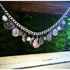 Charivari aus Edelstahl, Dirnd- Schmuck,Trachten, Hochzeit, Schmetterlinge