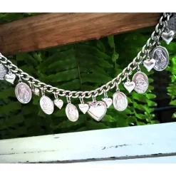 Charivari aus Edelstahl, Dirnd- Schmuck,Trachten, Hochzeit, tratitionell