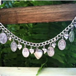 Charivari aus Edelstahl, Dirnd- Schmuck,Trachten, Hochzeit, tratitionell