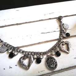 Charivari aus Edelstahl, Dirnd- Schmuck,,Trachten, Hochzeit, Strass