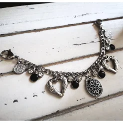 Charivari aus Edelstahl, Dirnd- Schmuck,,Trachten, Hochzeit, Strass