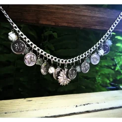 Charivari aus Edelstahl, Dirnd- Schmuck,Trachten, Hochzeit, Schmetterlinge