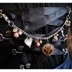 Charivari aus Edelstahl, Dirnd- Schmuck,Trachten, Hirsch