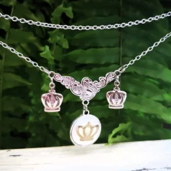 Charivari aus Edelstahl, Dirnd- Schmuck,Trachten, Hochzeit, 3 reihig