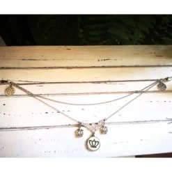 Charivari aus Edelstahl, Dirnd- Schmuck,Trachten, Hochzeit, 3 reihig