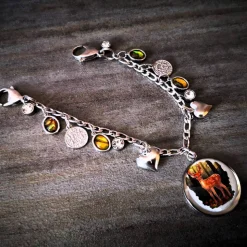 Charivari aus Edelstahl, Dirnd- Schmuck,Trachten, Hirsch