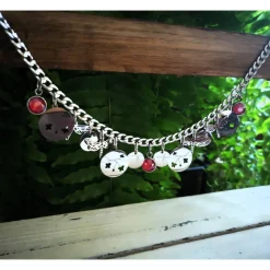 Charivari aus Edelstahl, Dirnd- Schmuck,Trachten, Hochzeit, Glas