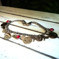 Charivari aus Edelstahl, Dirnd- Schmuck,Trachten, Hochzeit, Glas