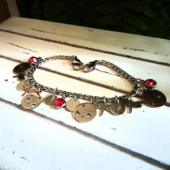 Charivari aus Edelstahl, Dirnd- Schmuck,Trachten, Hochzeit, Glas