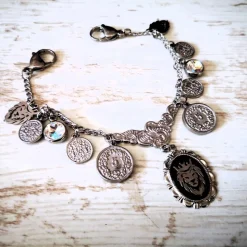 Charivari aus Edelstahl, Dirnd- Schmuck,Trachten, Löwe, Strass