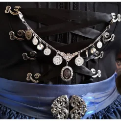 Charivari aus Edelstahl, Dirnd- Schmuck,Trachten, Löwe, Strass