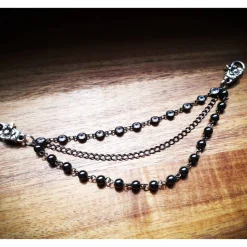 Charivari  fürs Dirndl,  Dirnd- Schmuck,  gunkelndes Glas und Hämatit