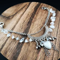 Charivari Kette fürs Dirndl,  Dirnd- Schmuck, Accessoire, Fest ,Trachten, Hochzeit, weiß