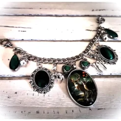 Charivari Kette fürs Dirndl,  Dirnd- Schmuck, Accessoire, Fest ,Trachten, Hochzeit, grün