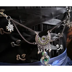 Charivari Kette fürs Dirndl,  Dirnd- Schmuck,  grün