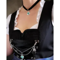 Charivari oder Kette fürs Dirndl, Dirnd- Schmuck, Steinauswahl