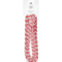 Chenilledraht rot-weiß 10 Stück 50 cm