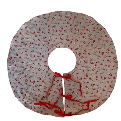 Christbaumdecke genäht, Weihnachtsbaumdecke rund XL