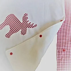 Christbaumdecke genäht, Weihnachtsbaumdecke rund XL  in rot und weiß kariert