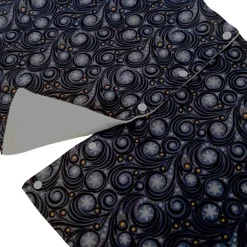 Christbaumdecke genäht, Weihnachtsbaumdecke rund XL blau