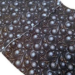 Christbaumdecke genäht, Weihnachtsbaumdecke rund XL blau