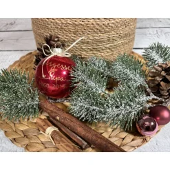 Christbaumkugel | Mama Papa Oma Opa | unvergessen | Andenken Erinnerung Verstorbene | unvergessen | Weihnachtskugel 8 cm