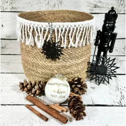 Christbaumkugel | Mama Papa Oma Opa | unvergessen | Andenken Erinnerung Verstorbene | unvergessen | Weihnachtskugel 8 cm