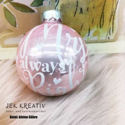 Christbaumkugel, Weihnachtskugel, Tannenbaumschmuck, Echtglas Kugel, Weihnachtsbaumkugel,personalisierte Christbaumkugel