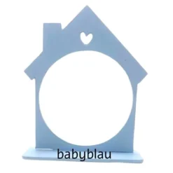 Christbaumkugelkugel aus Glas Mein 1. Weihnachten mit Namen und Kugelhalter Haus