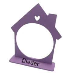 Christbaumkugelkugel aus Glas Mein 1. Weihnachten mit Namen und Kugelhalter Haus