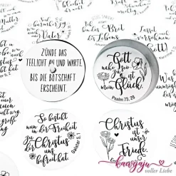 Christliche Teelicht-Botschaften – 24 Jahreslosungen der vergangenen Jahre als Adventskalender oder als Geschenk