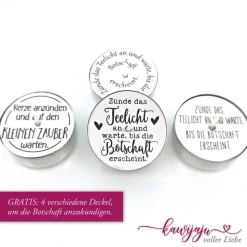 Christliche Teelicht-Botschaften – 24 Jahreslosungen der vergangenen Jahre als Adventskalender oder als Geschenk