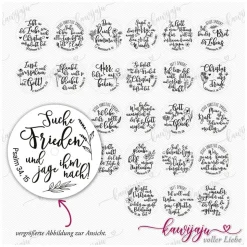 Christliche Teelicht-Botschaften – 24 Jahreslosungen der vergangenen Jahre als Adventskalender oder als Geschenk