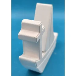 Christliches Schiff aus Raysin in Pastell – Maritime Tischdeko handgemacht für Taufe, Konfirmation und Kommunion